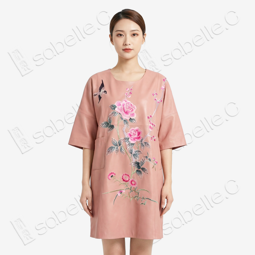 Lambskin Vintage Embroidery Top