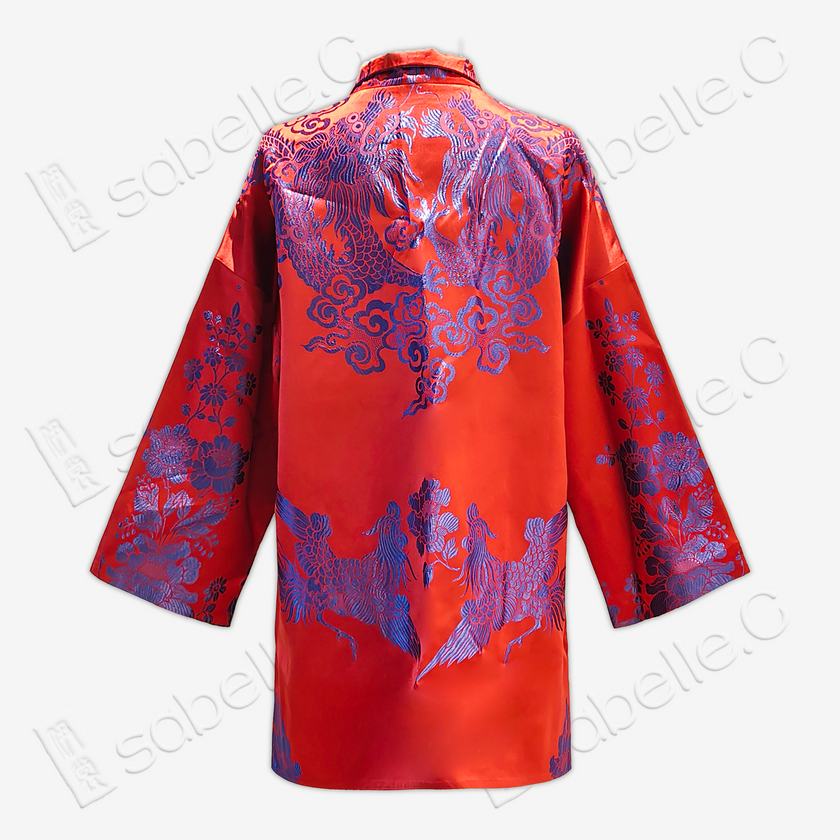 Vintage Silk Half-Zip Top