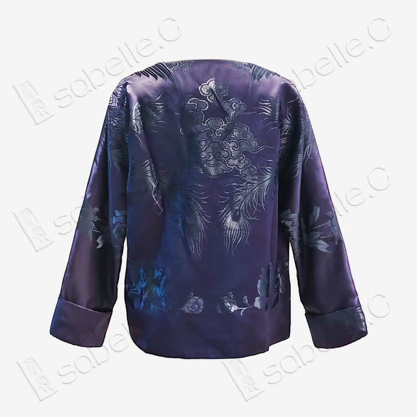 Vintage Silk Satin Long Sleeve Blouse