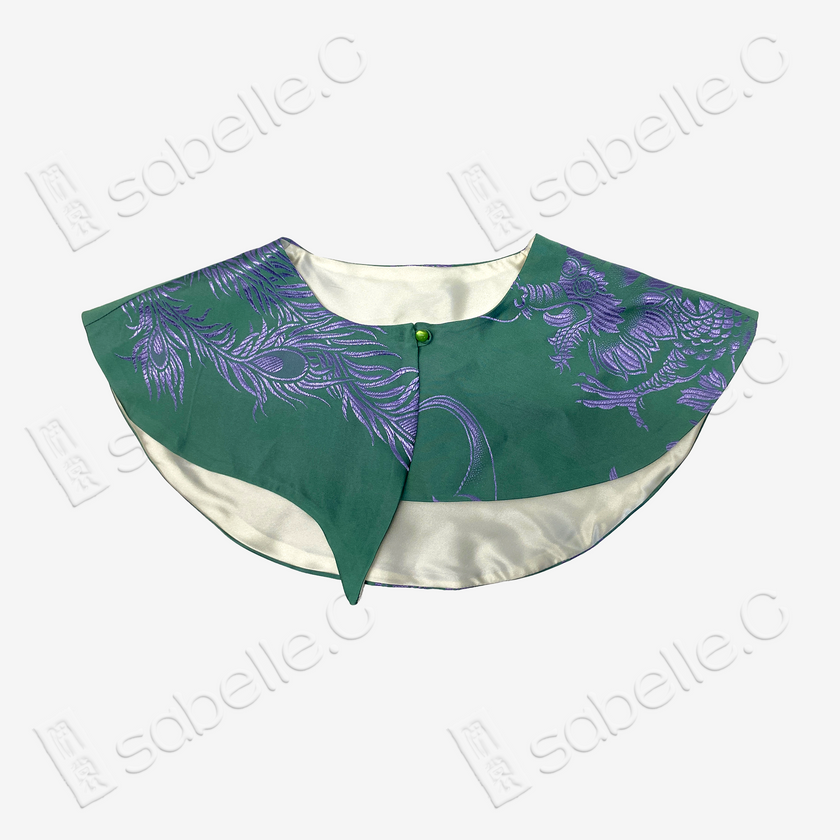 Vintage Silk Satin Cloud Collar