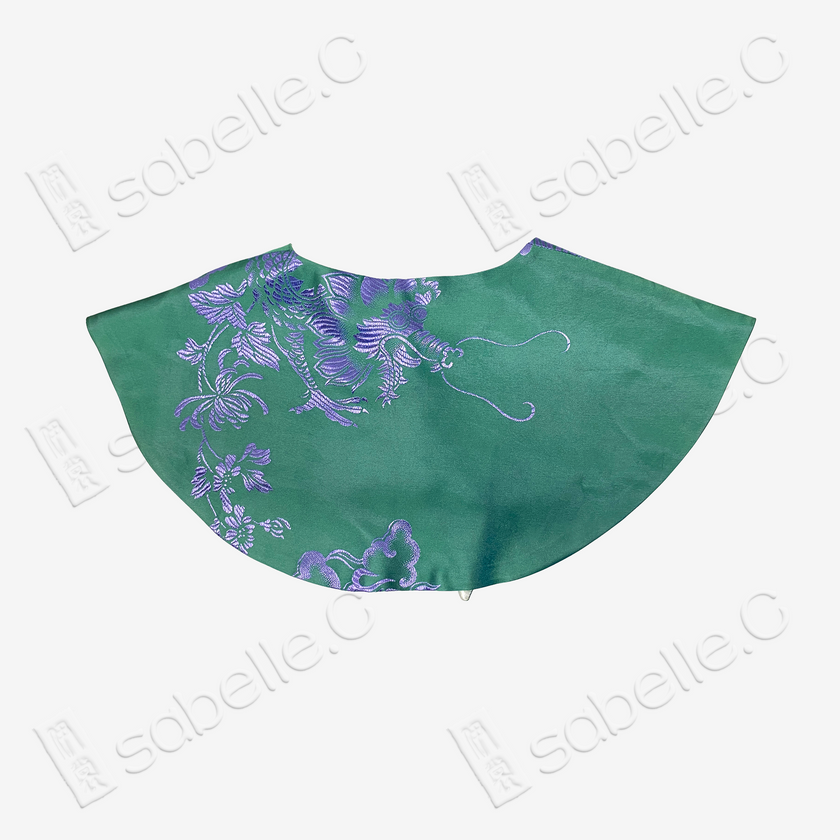 Vintage Silk Satin Cloud Collar