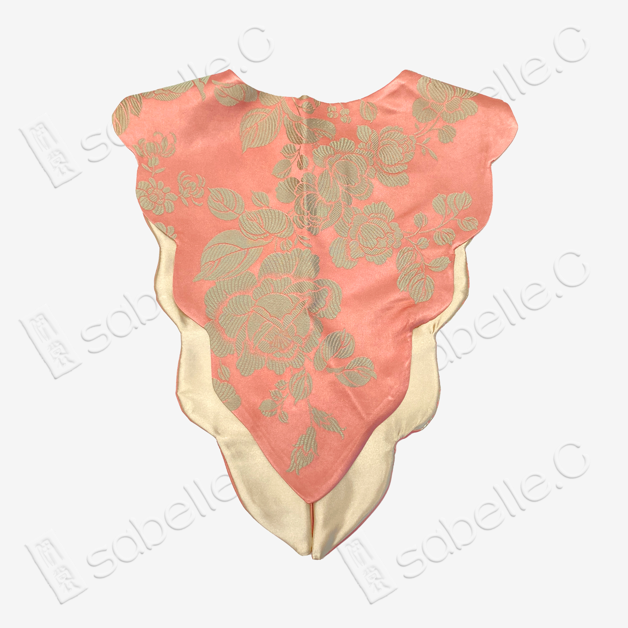 Vintage Silk Satin Cloud Collar