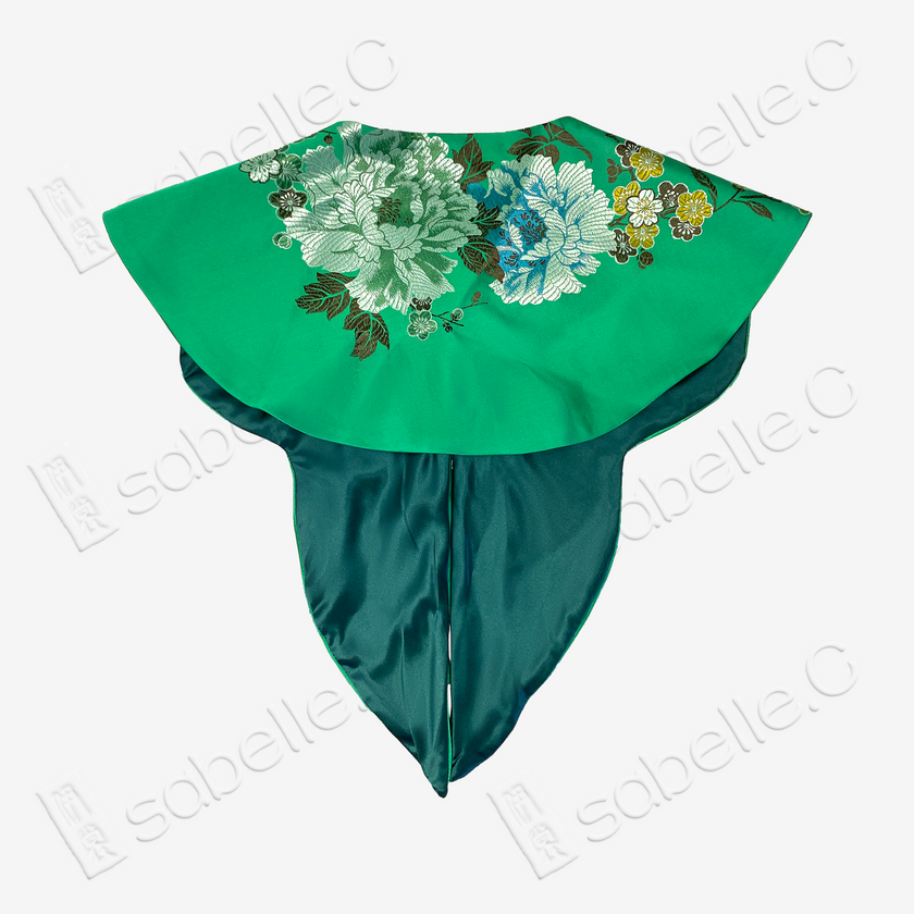 Vintage Silk Satin Cloud Collar