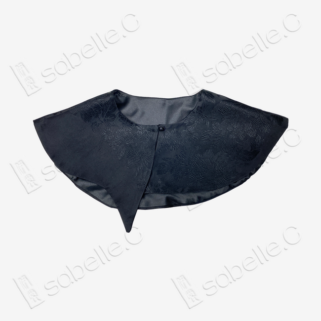 Vintage Silk Satin Cloud Collar