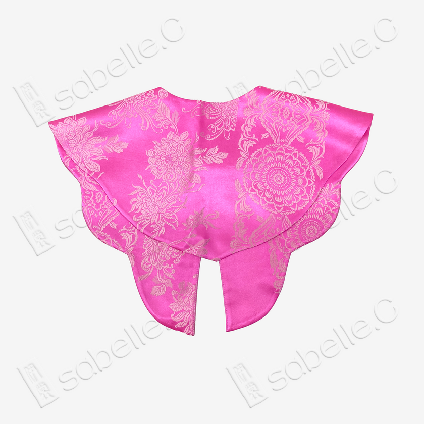 Vintage Silk Satin Cloud Collar