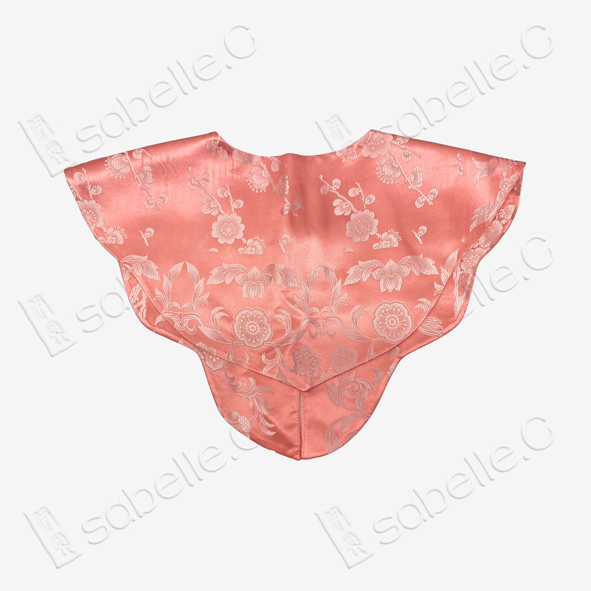 Vintage Silk Satin Cloud Collar