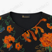 Vintage Silk Satin Phoenix Wrap Top - 古董真絲老緞鳳紋交襟衫