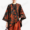 Vintage Silk Satin Phoenix Wrap Top - 古董真絲老緞鳳紋交襟衫