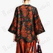 Vintage Silk Satin Phoenix Wrap Top - 古董真絲老緞鳳紋交襟衫
