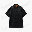 Leather Texture Gambiered Canton Silk Blouse - 皮子料香雲紗上衣