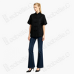 Leather Texture Gambiered Canton Silk Blouse - 皮子料香雲紗上衣