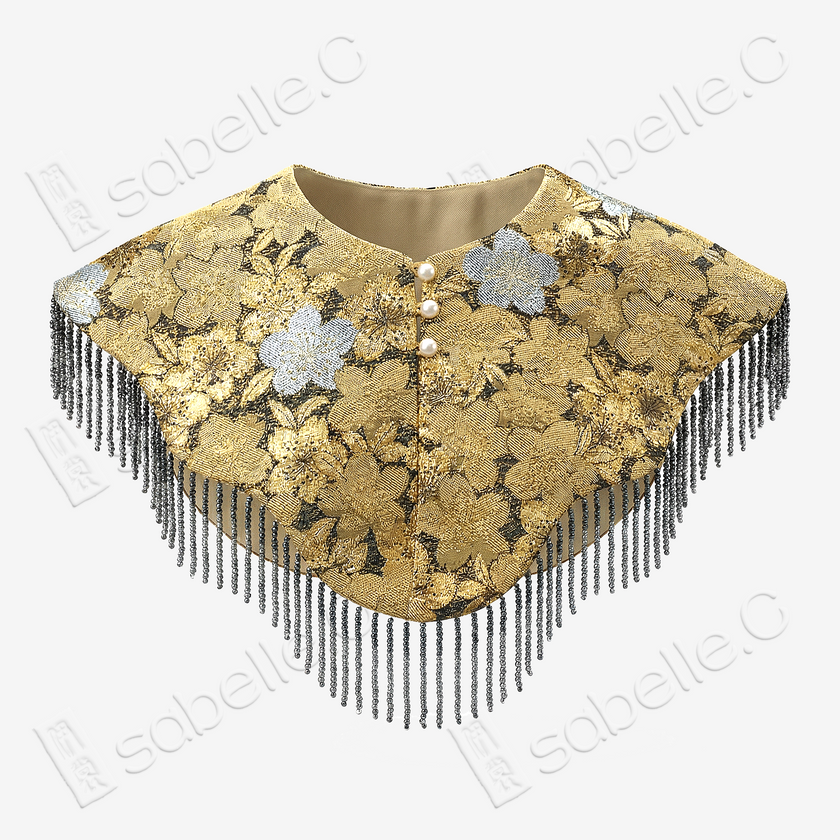 Embroidered Cloud Shoulder