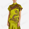 Jade Phoenix Crimson Banquet Silk Co-Ord Set - 「碧鳳絳筵」真絲套裝