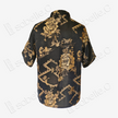 Black Vintage Silk Satin Short Sleeve Blouse - 真絲老緞短袖上衣