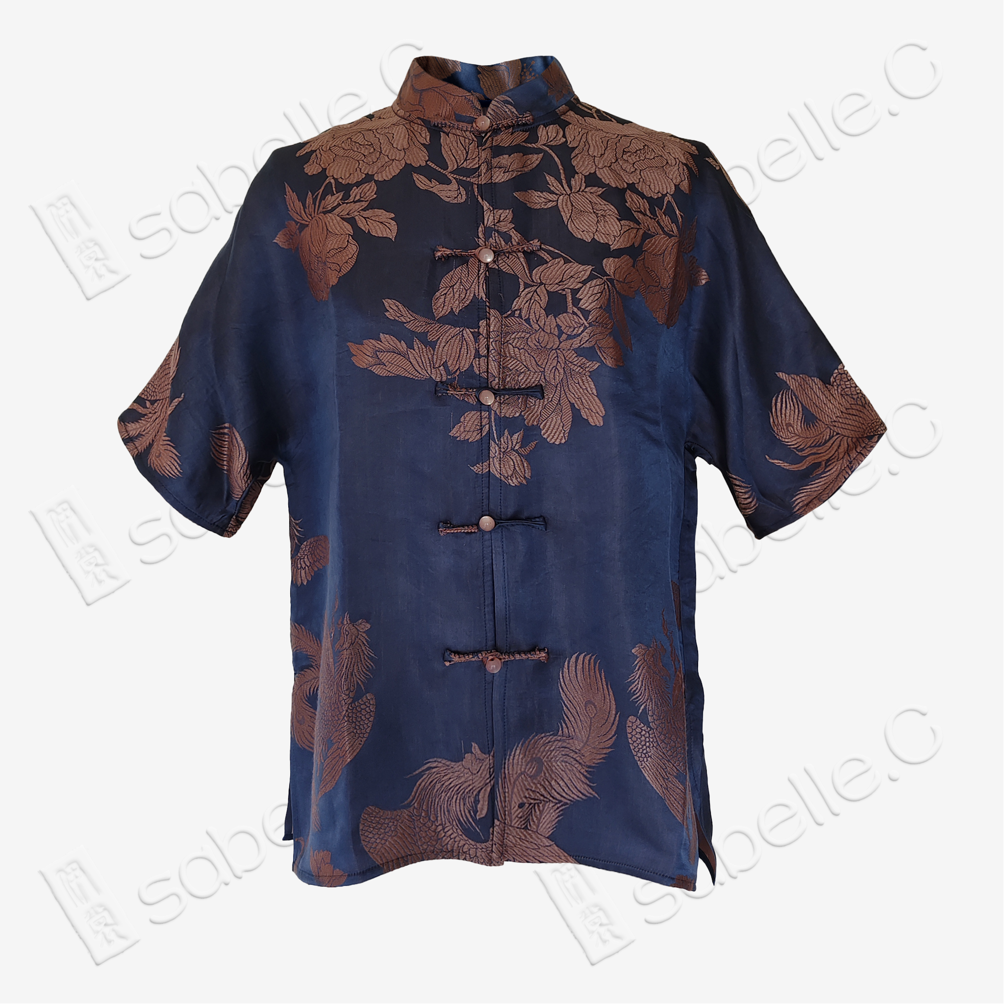 Vintage Silk Blouse - 「藍澤鳳綺」古董真絲上衣