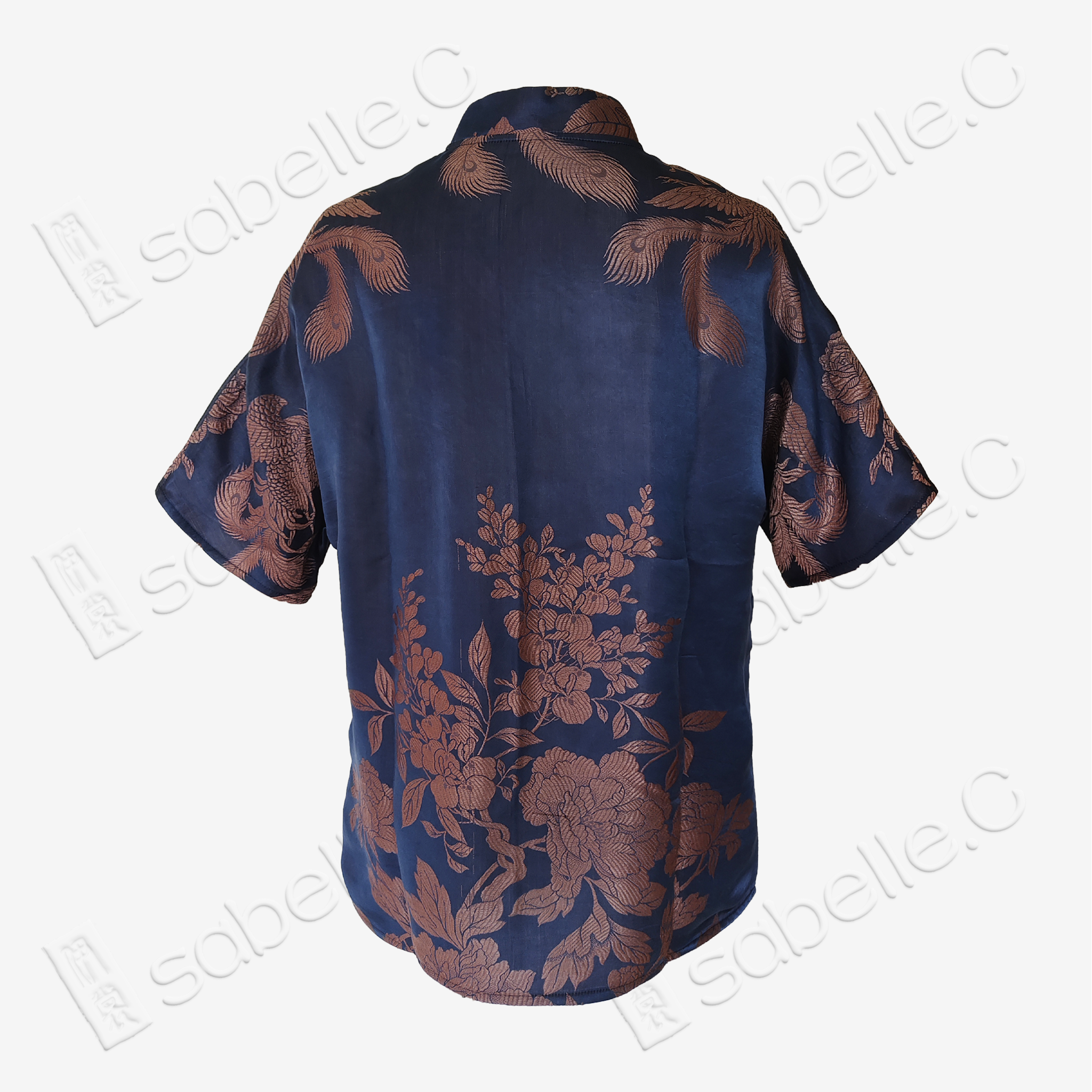 Vintage Silk Blouse - 「藍澤鳳綺」古董真絲上衣