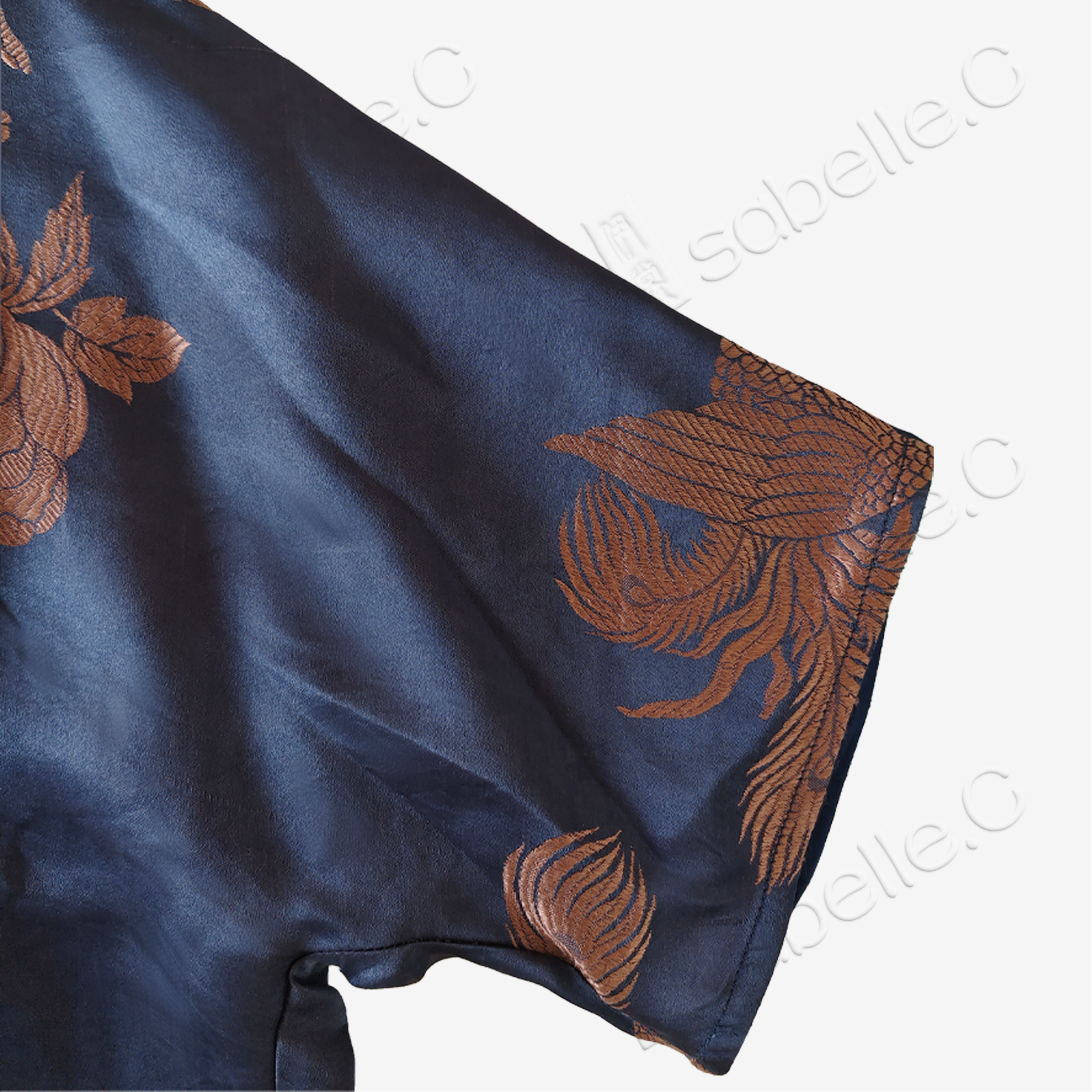 Vintage Silk Blouse - 「藍澤鳳綺」古董真絲上衣