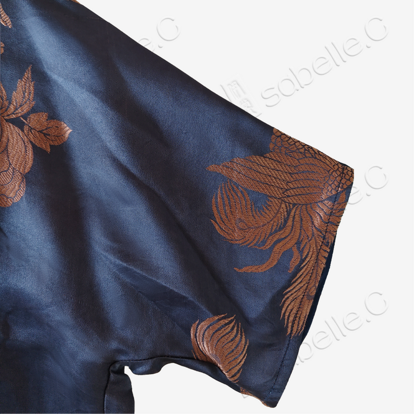 Vintage Silk Blouse - 「藍澤鳳綺」古董真絲上衣