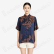 Vintage Silk Blouse - 「藍澤鳳綺」古董真絲上衣