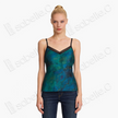 Gambiered Canton Silk Back Detail Cami Top - 香雲紗美背吊帶背心