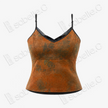 Gambiered Canton Silk Back Detail Cami Top - 香雲紗美背吊帶背心