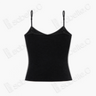 Gambiered Canton Silk Back Detail Cami Top - 香雲紗美背吊帶背心