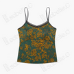 Gambiered Canton Silk Back Detail Cami Top - 香雲紗美背吊帶背心