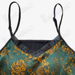 Gambiered Canton Silk Back Detail Cami Top - 香雲紗美背吊帶背心