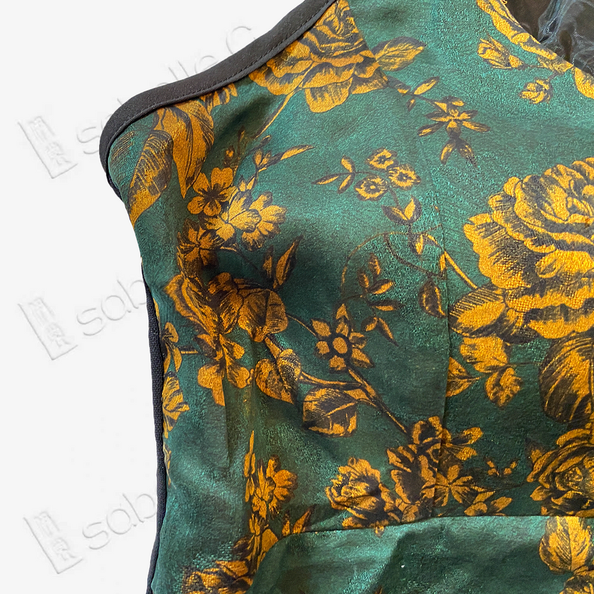 Gambiered Canton Silk Back Detail Cami Top - 香雲紗美背吊帶背心