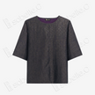 Tortoise Crack Pattern Gambiered Canton Silk Top - 龜裂紋香雲紗上衣