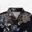 Vintage Brown Ink Lotus Vintage Silk Satin Top - 「古棕墨荷」真絲老緞上衣
