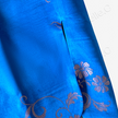Sapphire Twin Dragon Vintage Silk Satin Top - 「寶藍雙龍」真絲老緞上衣