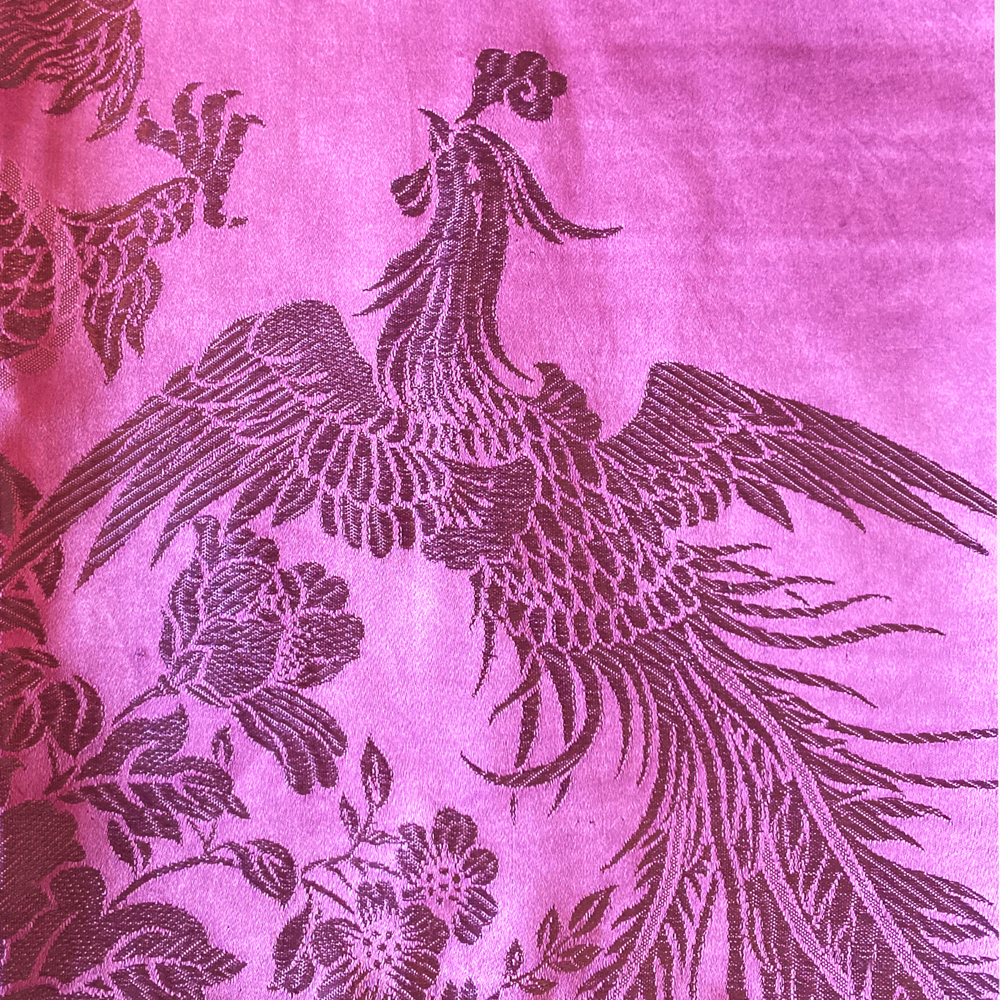 Dragon & Phoenix Peony Antique Silk Waistcoat - 「龍鳳牡丹」古董真絲面料馬甲