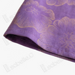 Mauve Purple Gilded Floral Gambiered Canton Silk Top - 「堇紫鎏花」香雲紗上衣