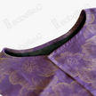 Mauve Purple Gilded Floral Gambiered Canton Silk Top - 「堇紫鎏花」香雲紗上衣