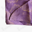 Mauve Purple Gilded Floral Gambiered Canton Silk Top - 「堇紫鎏花」香雲紗上衣