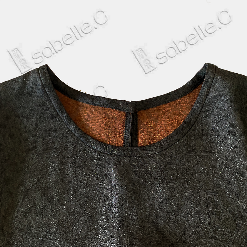 Gambiered Canton Silk Blouse - 香雲紗上衣