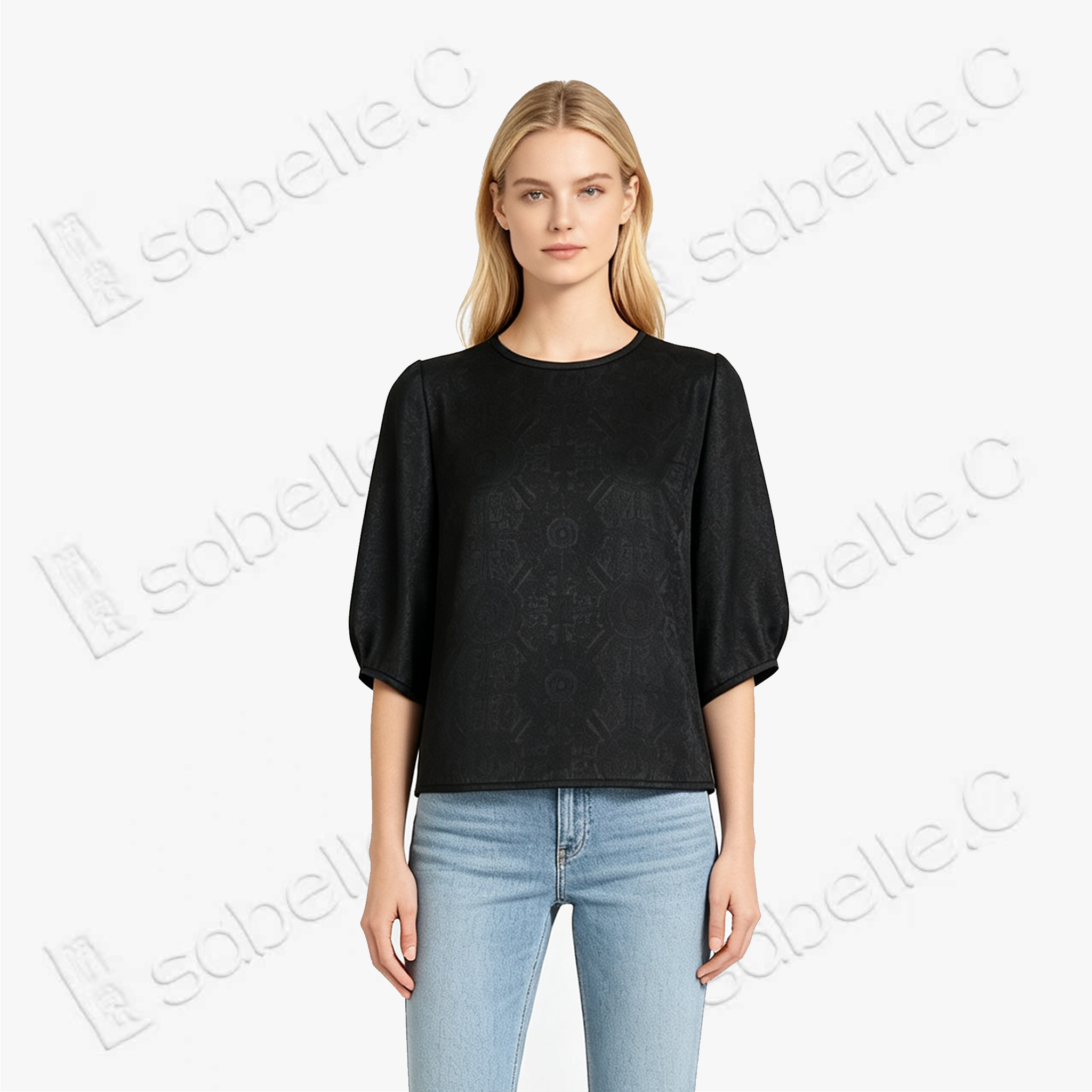 Gambiered Canton Silk Blouse - 香雲紗上衣