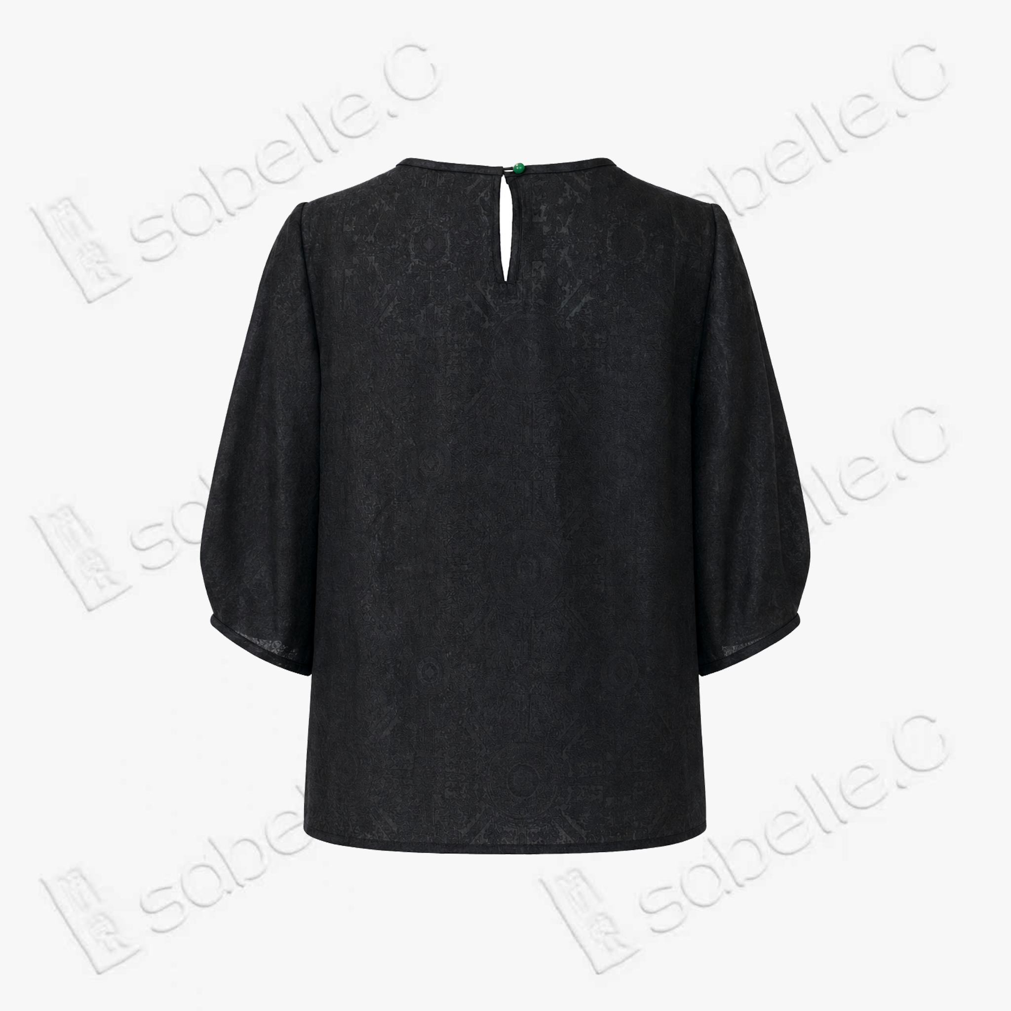 Gambiered Canton Silk Blouse - 香雲紗上衣