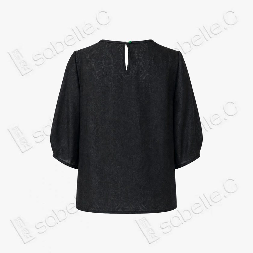 Gambiered Canton Silk Blouse - 香雲紗上衣