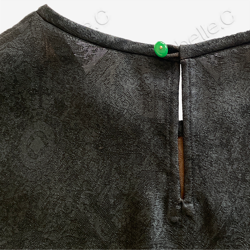 Gambiered Canton Silk Blouse - 香雲紗上衣