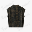 Vintage Brown Leopard Motif Gambiered Canton Silk Top - 「古褐豹紋」香雲紗上衣
