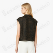Vintage Brown Leopard Motif Gambiered Canton Silk Top - 「古褐豹紋」香雲紗上衣