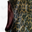 Vintage Brown Leopard Motif Gambiered Canton Silk Top - 「古褐豹紋」香雲紗上衣
