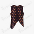 Gilded Polka Dot Gambiered Canton Silk Sleeveless Top - 鎏金波點香雲紗上衣