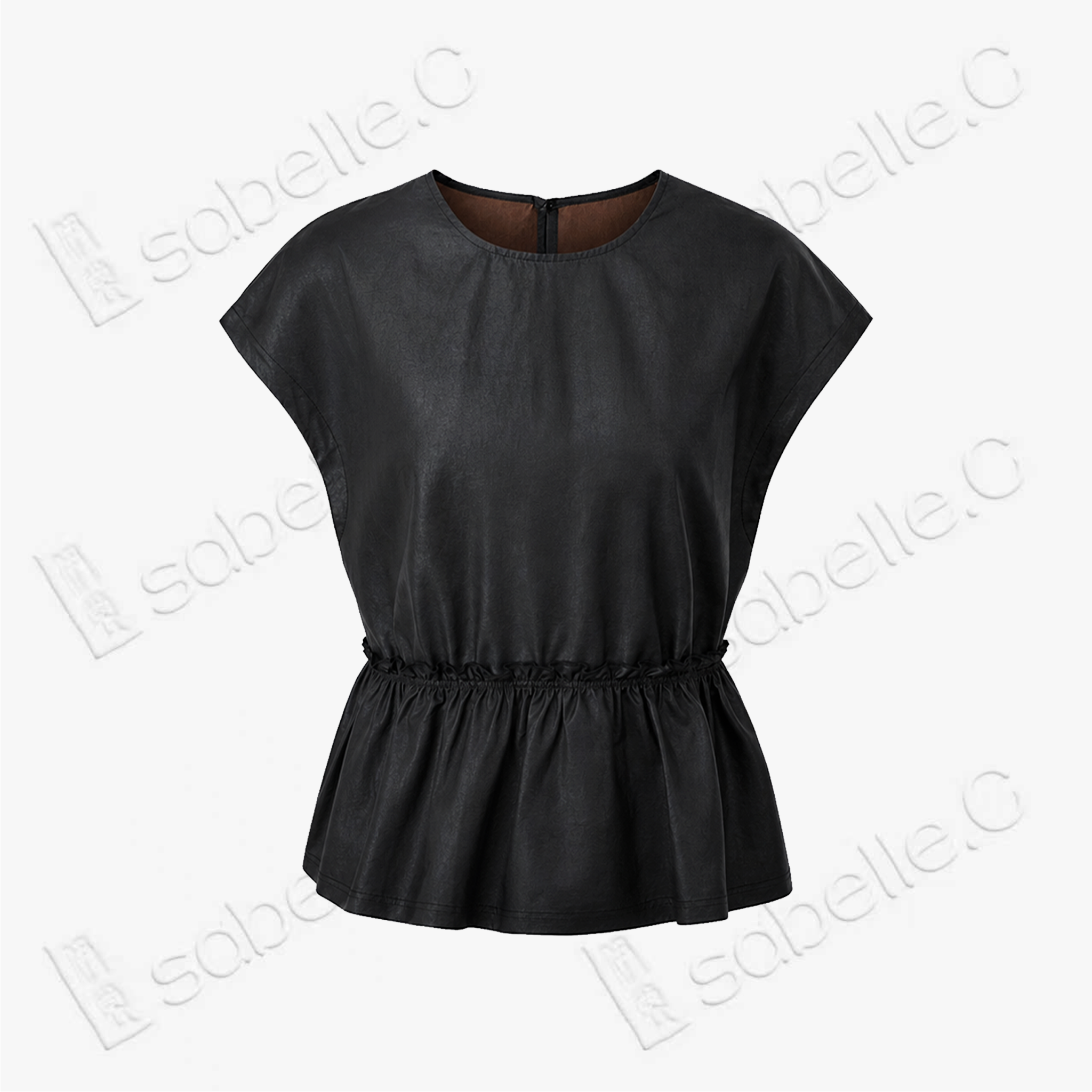 Gambiered Canton Silk Blouse - 香雲紗上衣