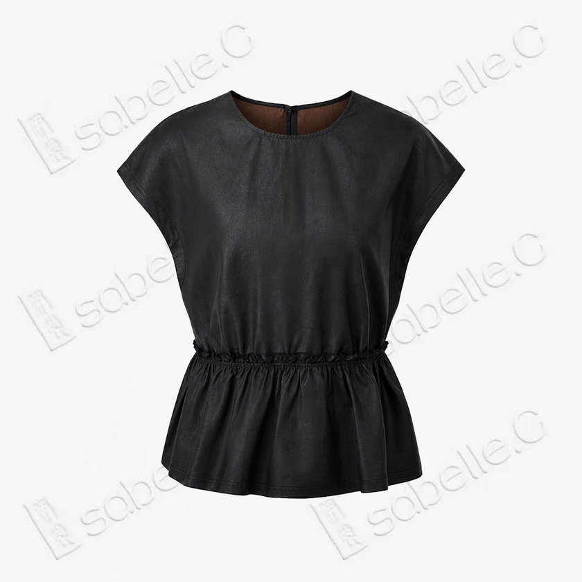 Gambiered Canton Silk Blouse - 香雲紗上衣