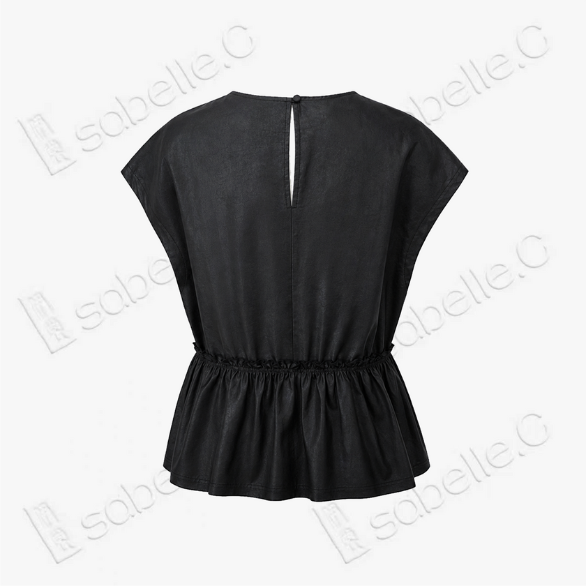 Gambiered Canton Silk Blouse - 香雲紗上衣