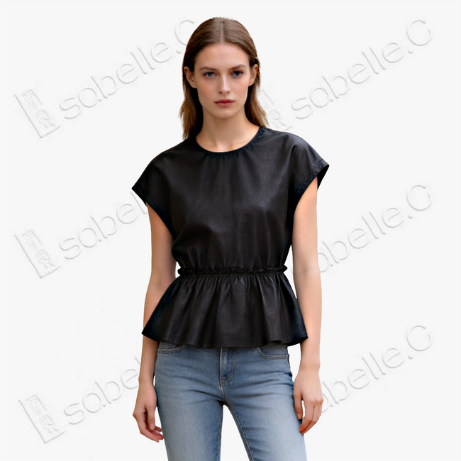 Gambiered Canton Silk Blouse - 香雲紗上衣