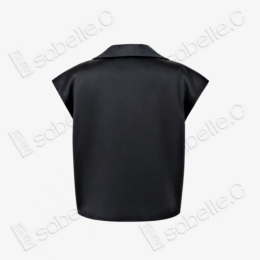 Gambiered Canton Silk Blouse - 香雲紗上衣